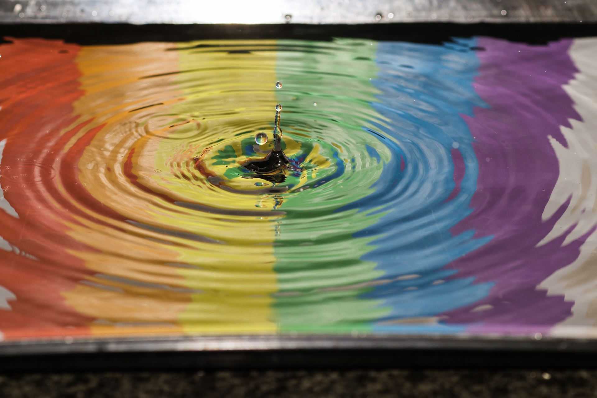 rainbow puddle